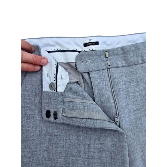 Talbots Womens Petites Dress Pants Light Gray Size 8P Modern Fit Polyester Blend - Picture 4 of 8